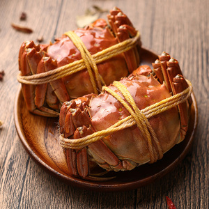 熟醉蟹4只罐裝太湖大閘蟹母3兩花雕熟醉制無錫特產禮盒裝238